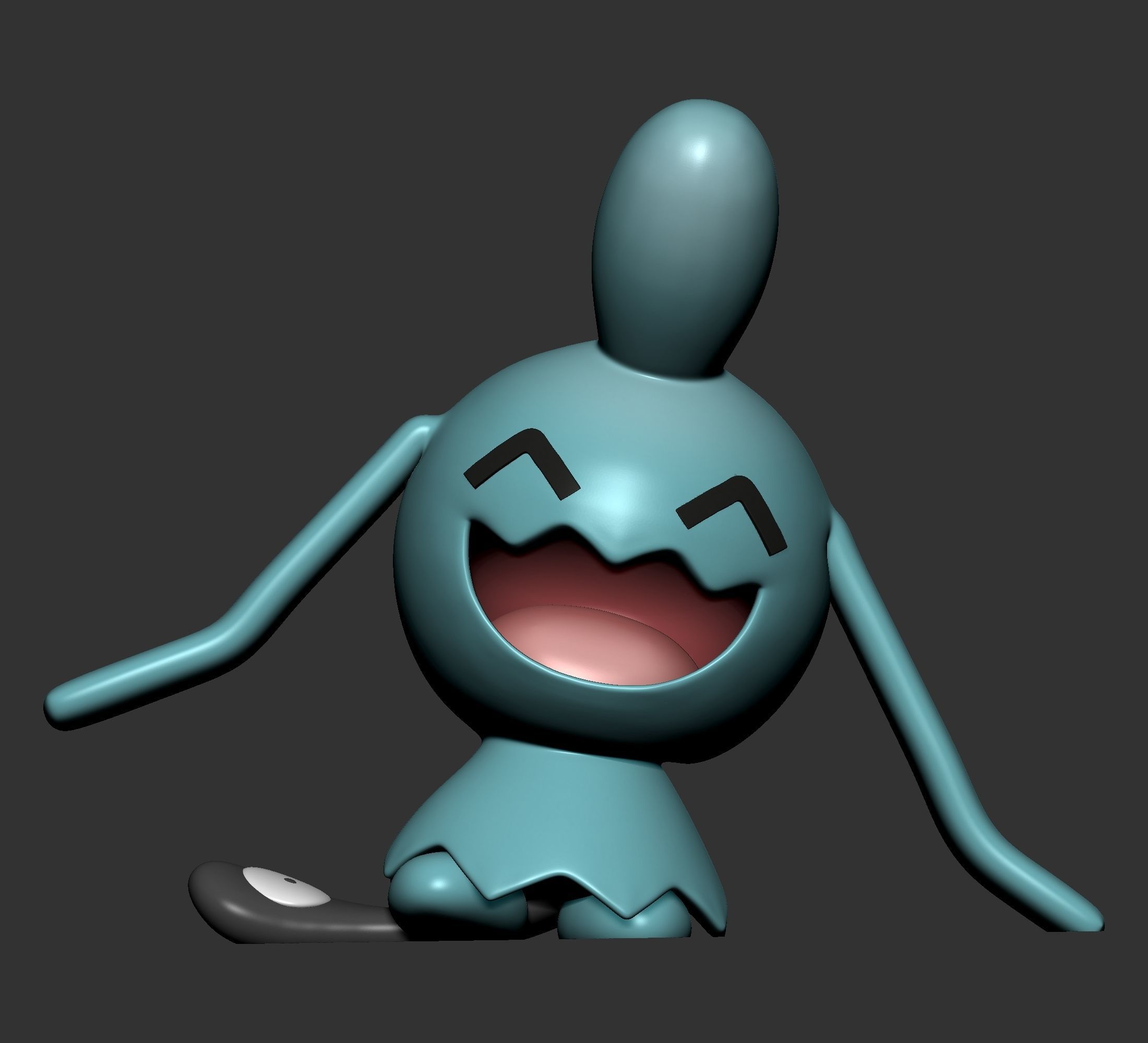 Pokemon - Wynaut  with 2 poses 3D print model_1