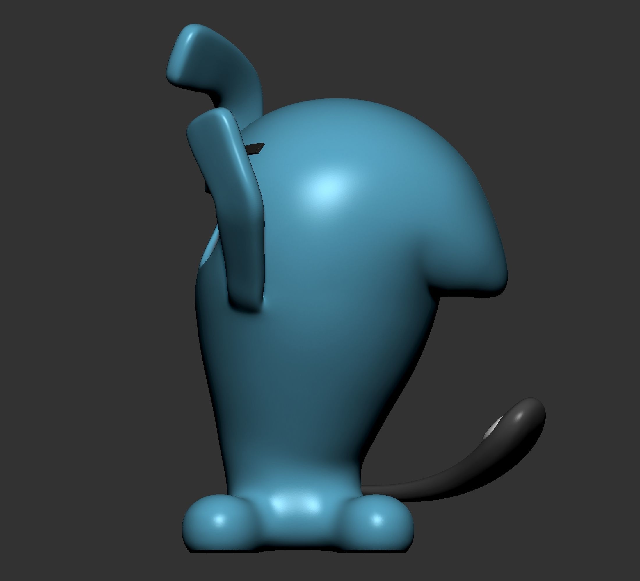 Pokemon - Wobbuffet with 2 poses 3D print model_2