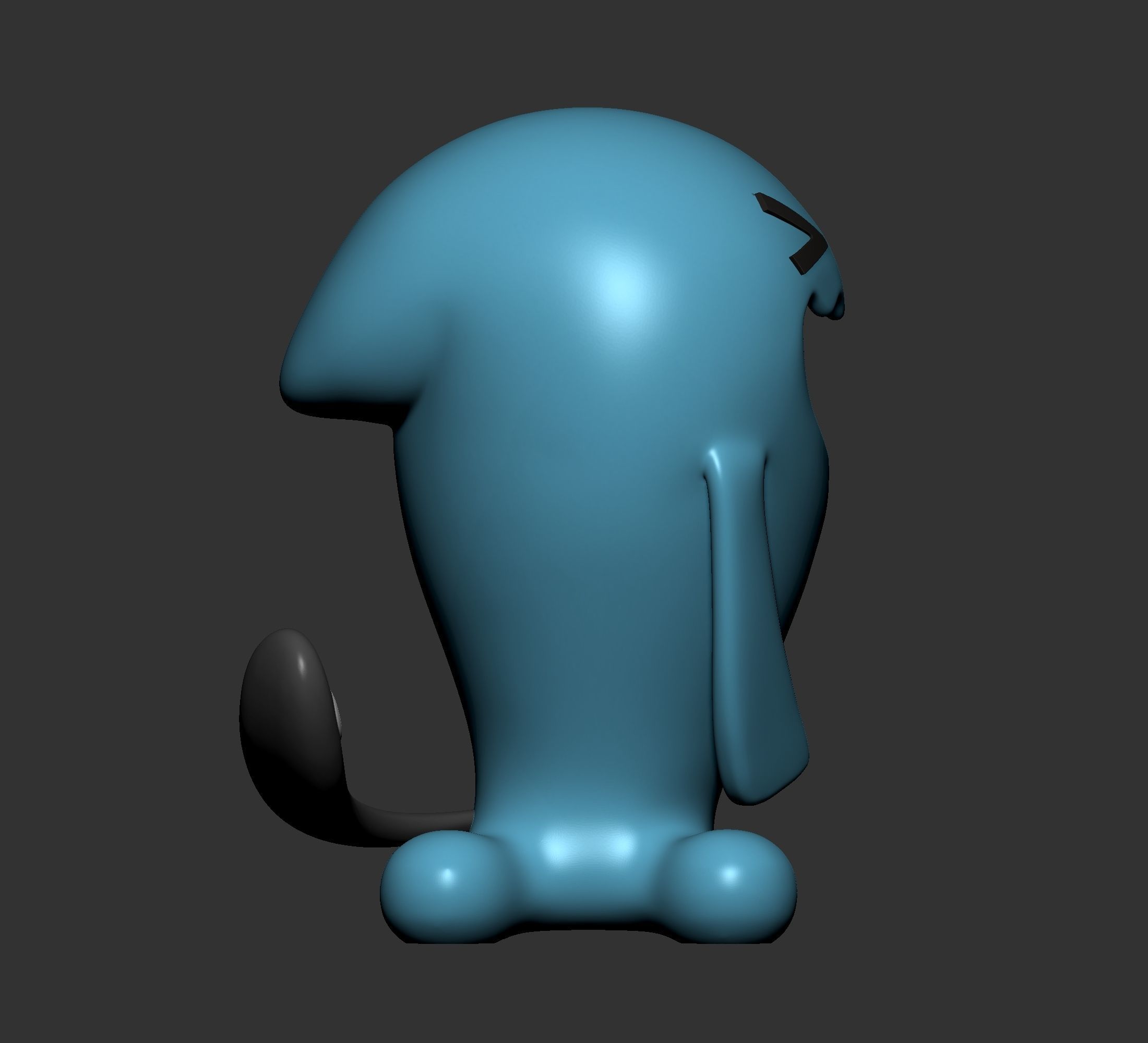 Pokemon - Wynaut and Wobbuffet  with 2 poses 3D print model_8