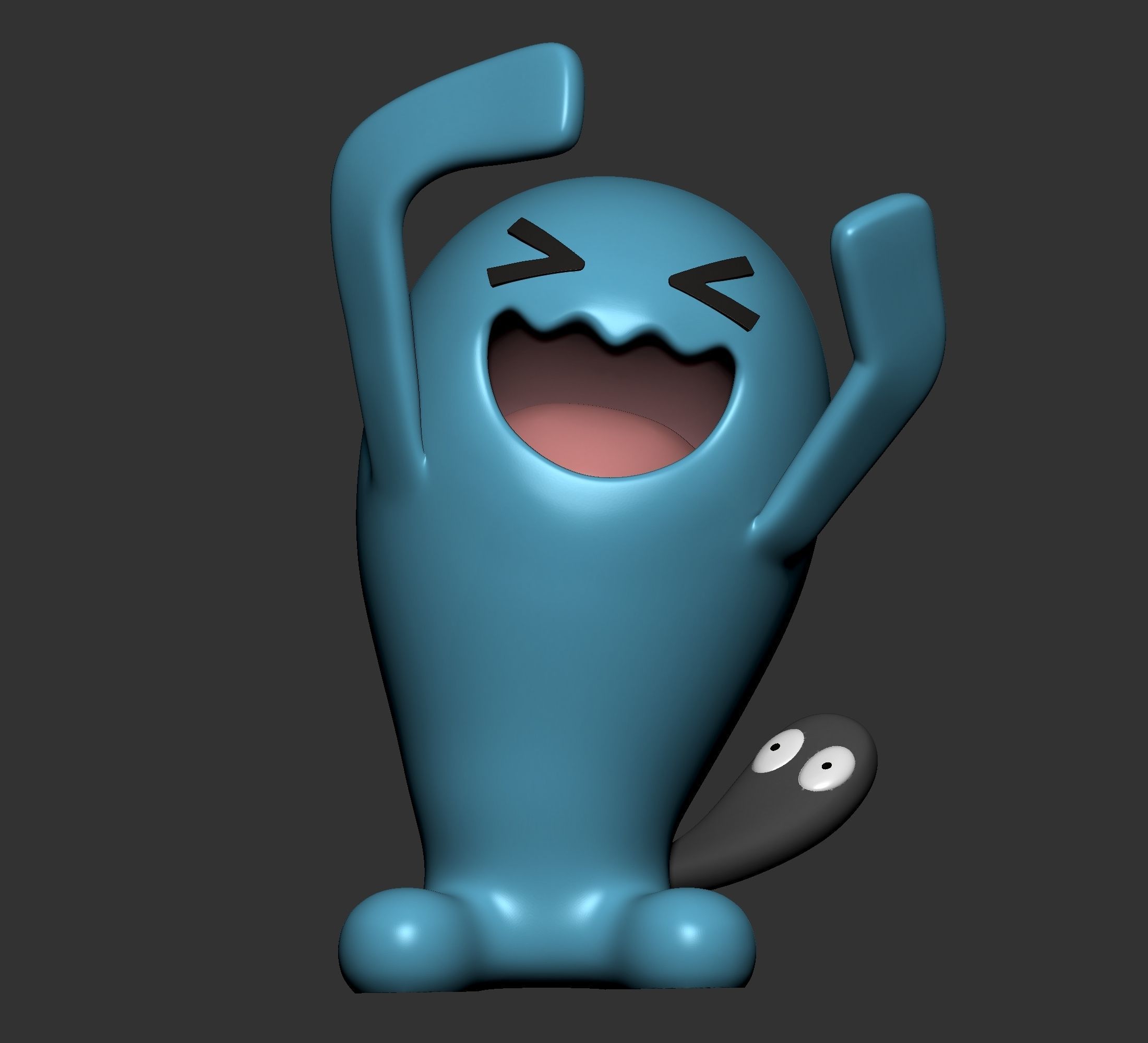 Pokemon - Wynaut and Wobbuffet  with 2 poses 3D print model_9