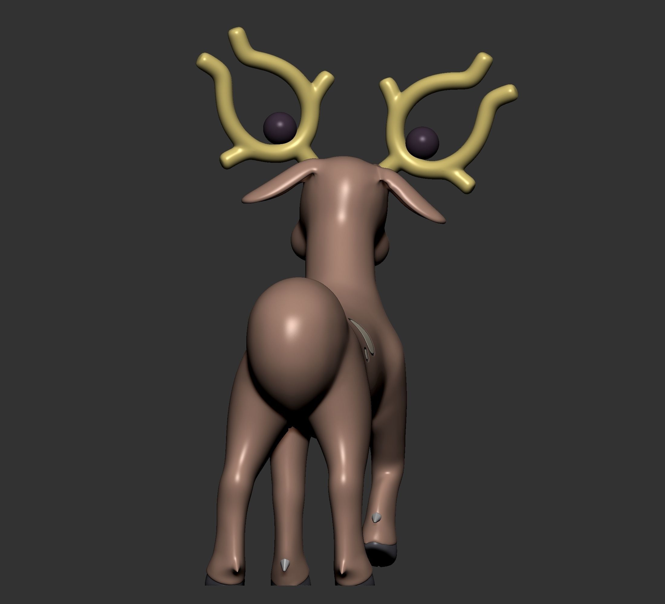 Pokemon - Stantler with 2 poses 3D print model_5