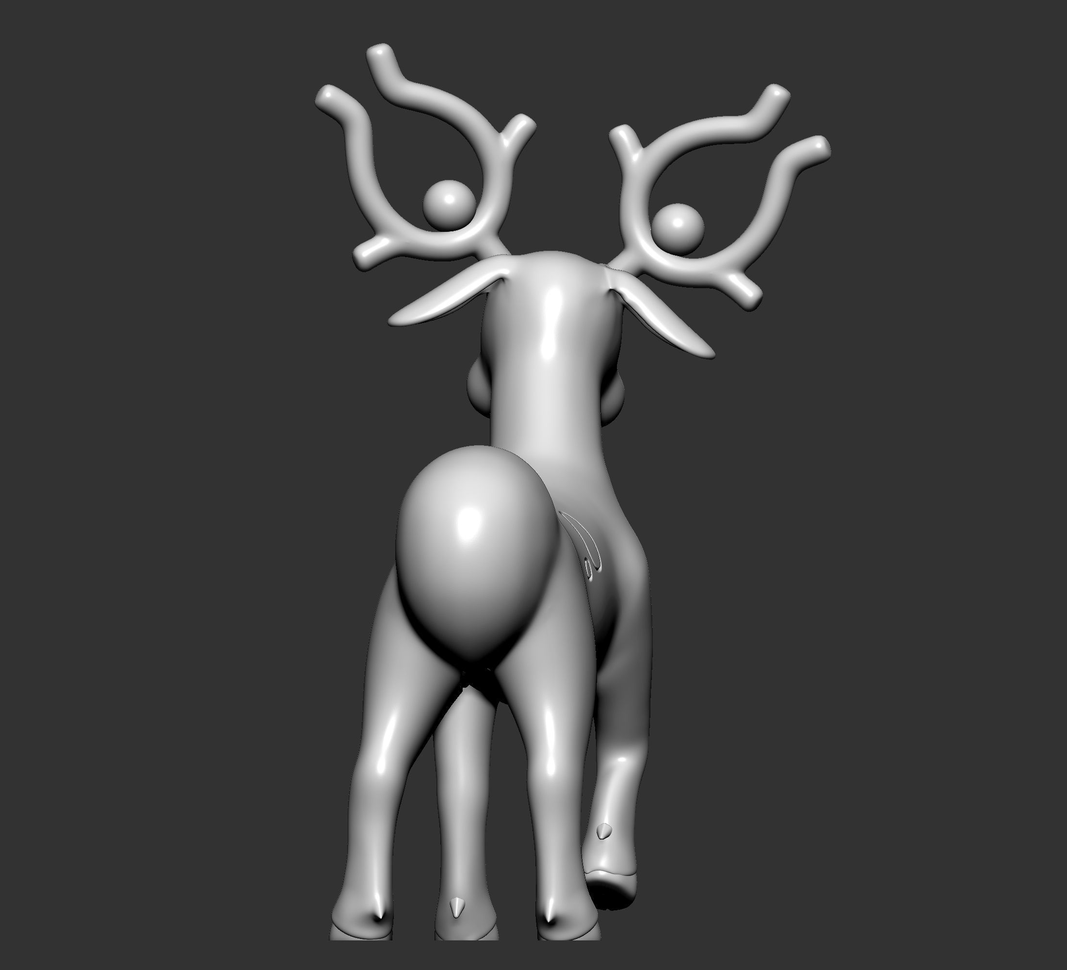Pokemon - Stantler with 2 poses 3D print model_6