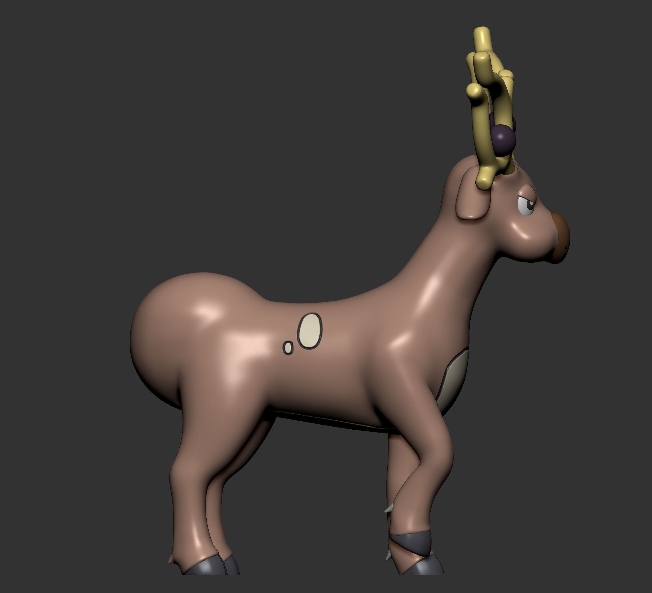 Pokemon - Stantler with 2 poses 3D print model_8