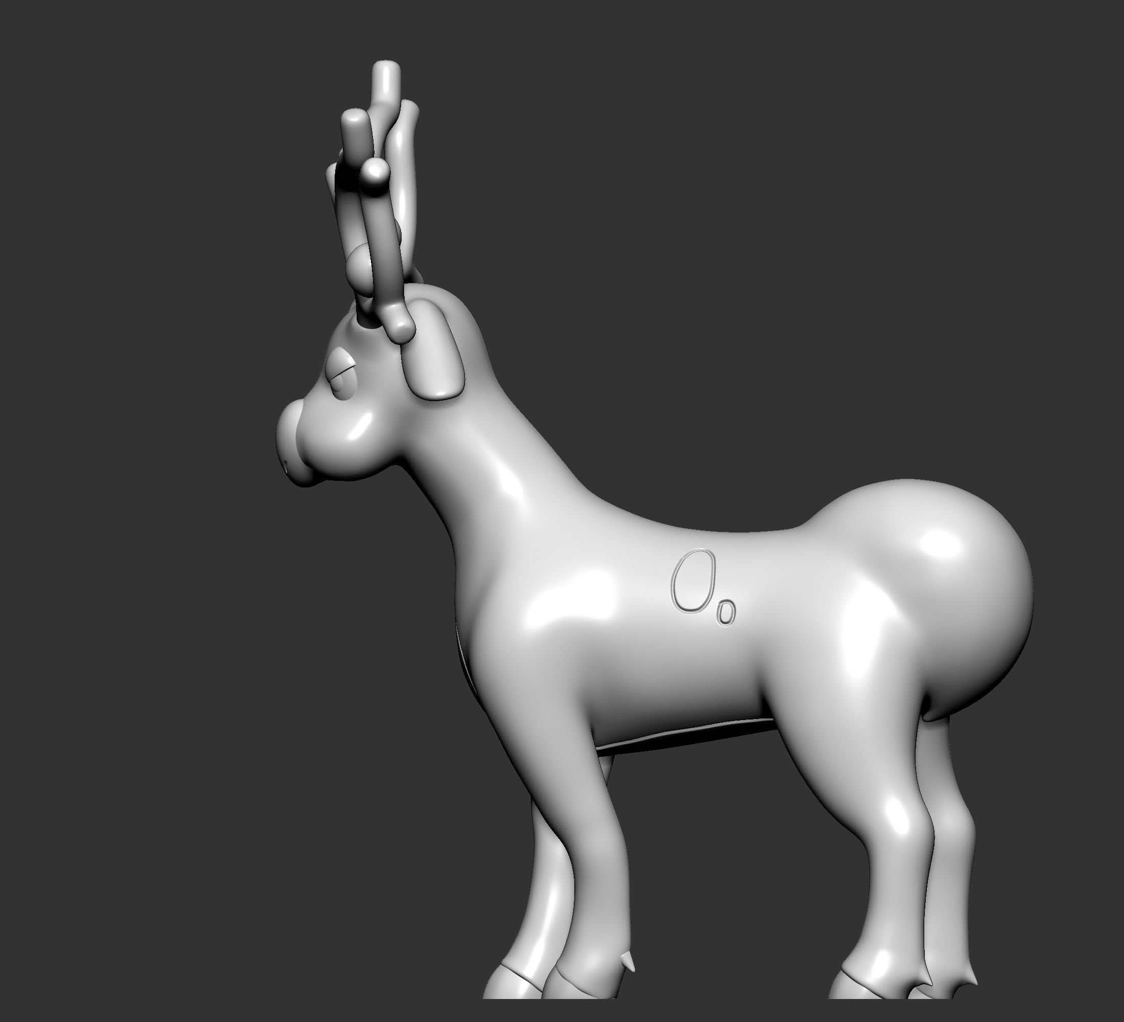 Pokemon - Stantler with 2 poses 3D print model_10