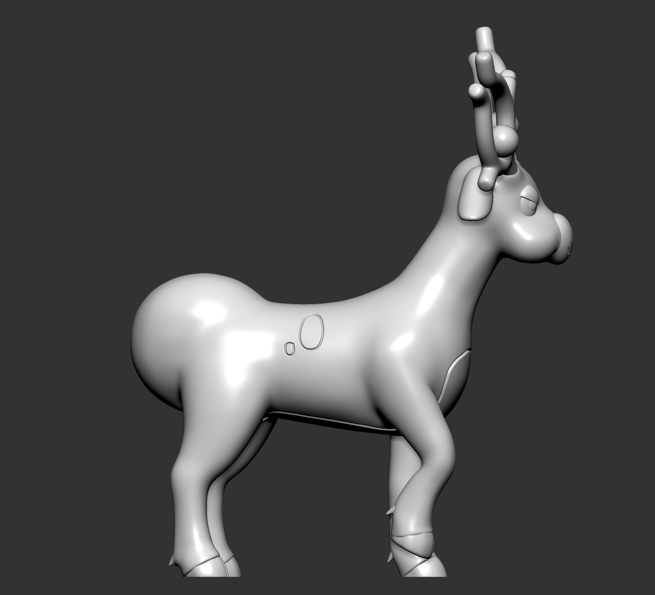 Pokemon - Stantler with 2 poses 3D print model_7