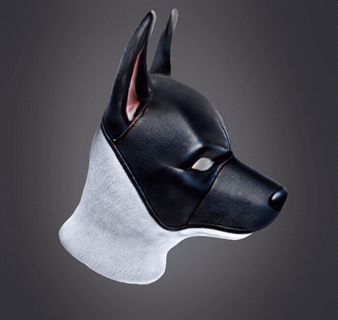 Batman dog face mask 3D print model_5