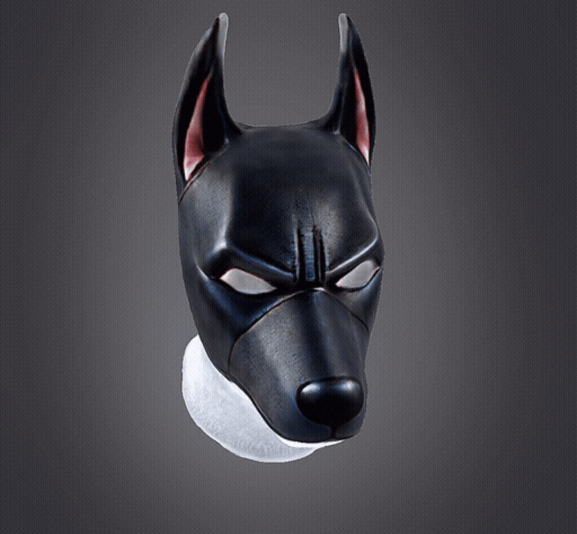 Batman dog face mask 3D print model_2