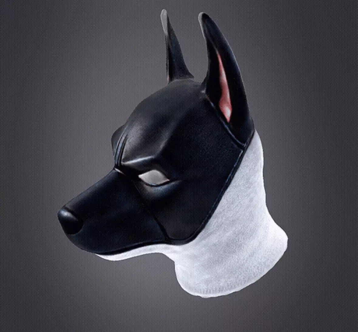 Batman dog face mask 3D print model_0