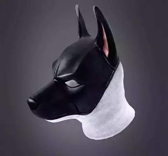 Batman dog face mask