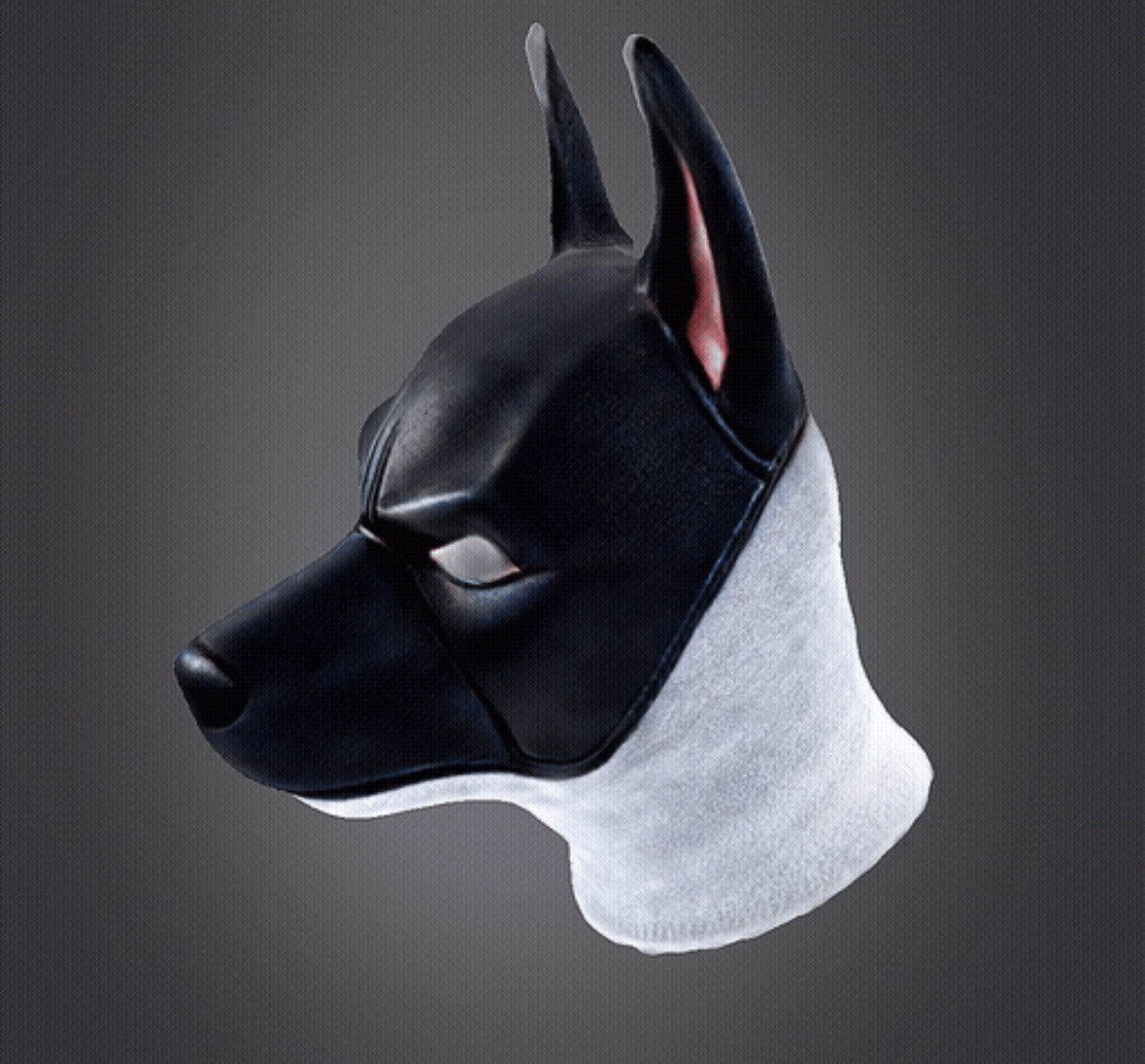 Batman dog face mask 3D print model_10