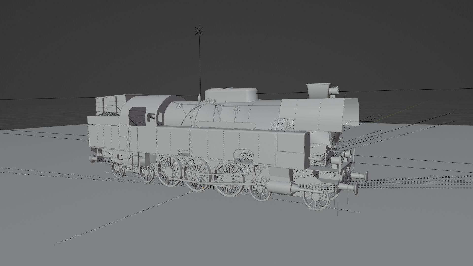 Train Engine  3D model_6
