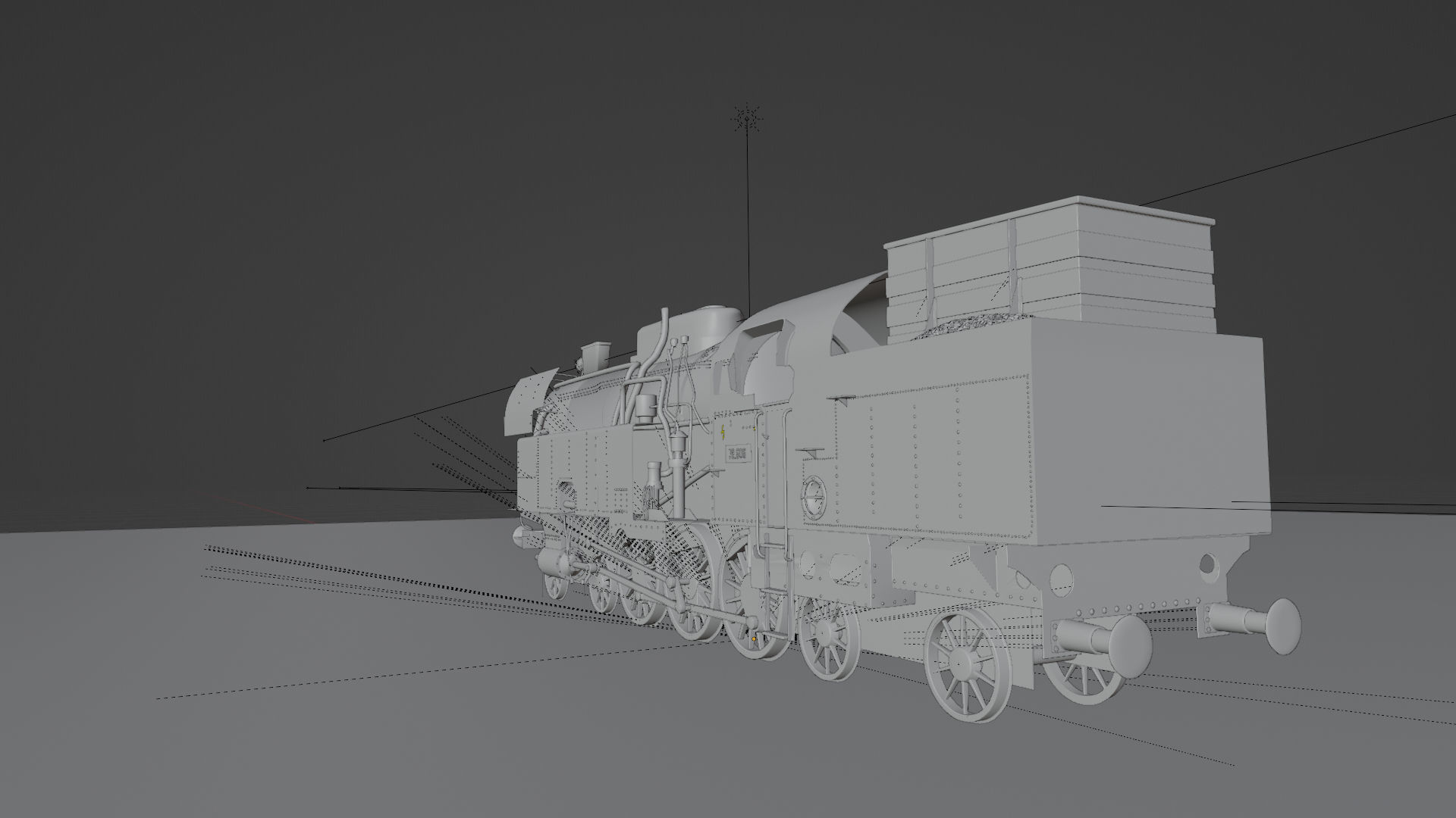 Train Engine  3D model_7