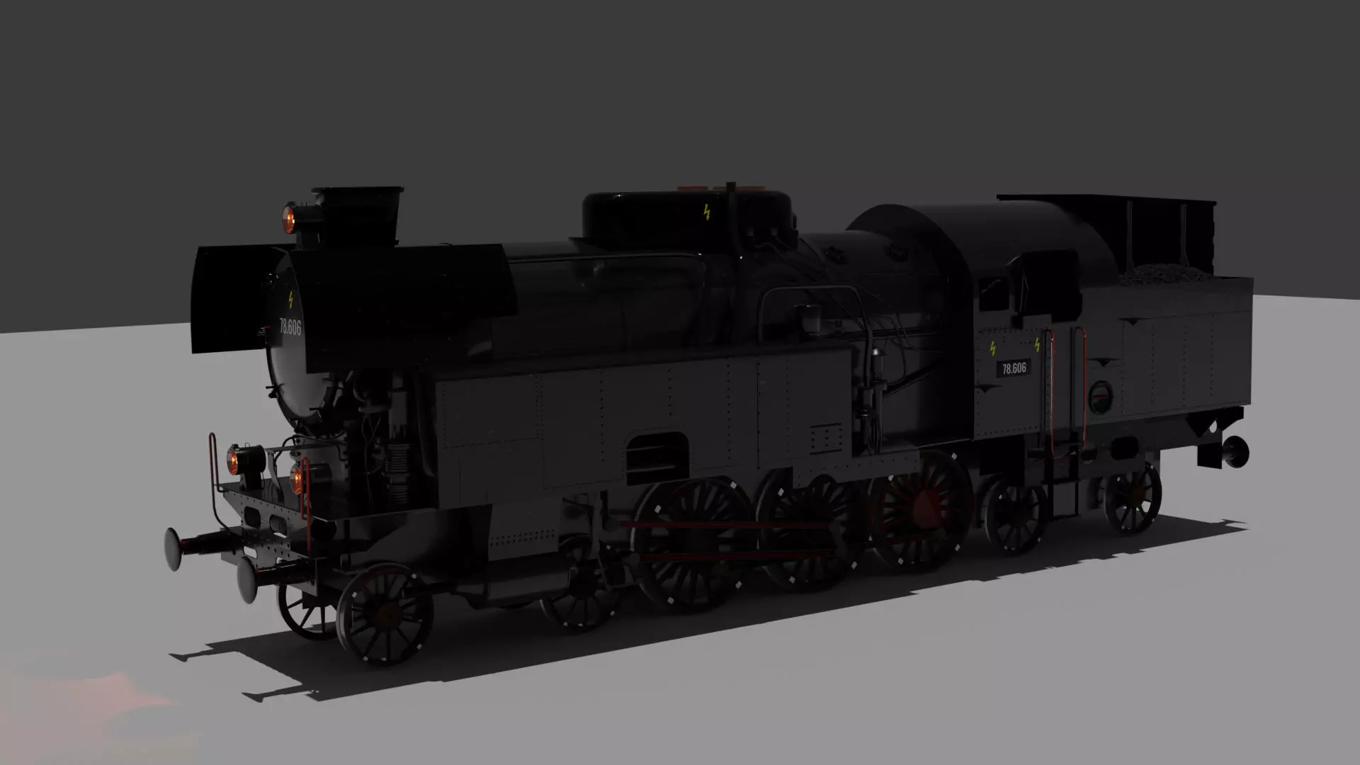 Train Engine  3D model_0