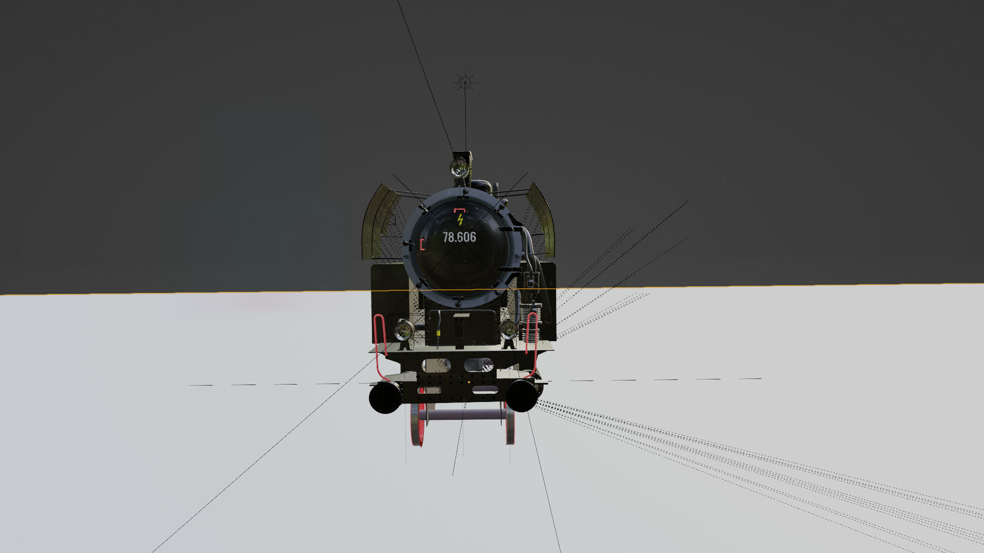 Train Engine  3D model_4