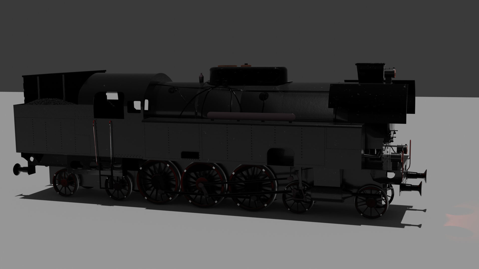 Train Engine  3D model_2
