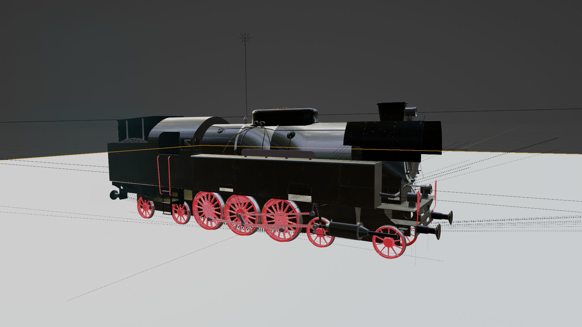 Train Engine  3D model_5