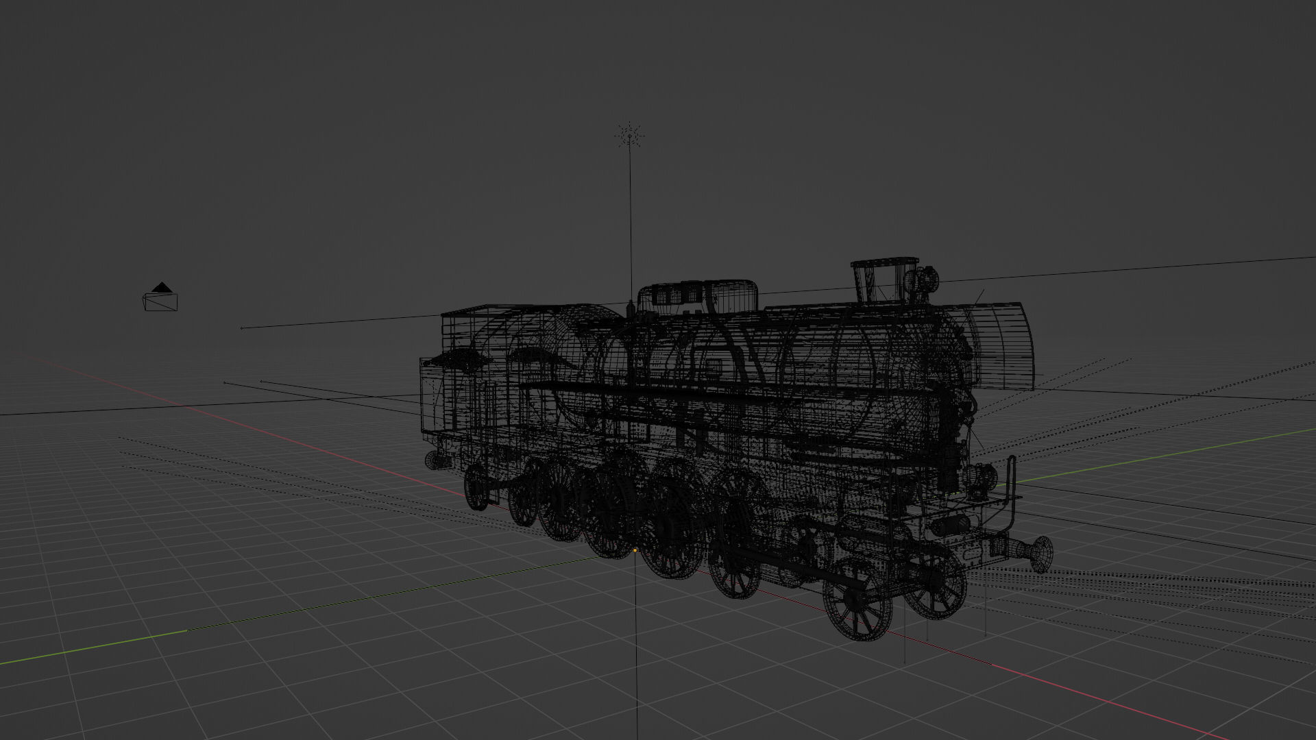 Train Engine  3D model_8