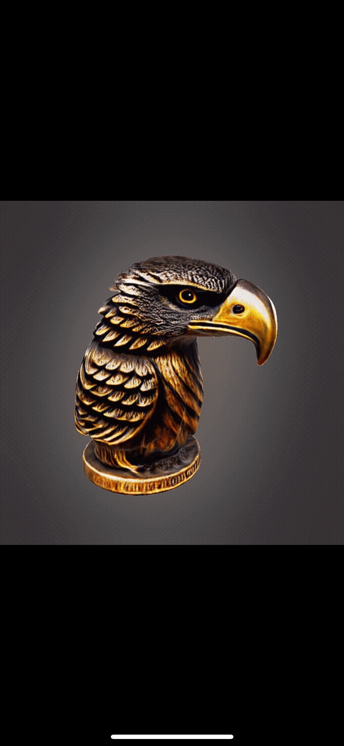 Eagle Statue 3D print model_9