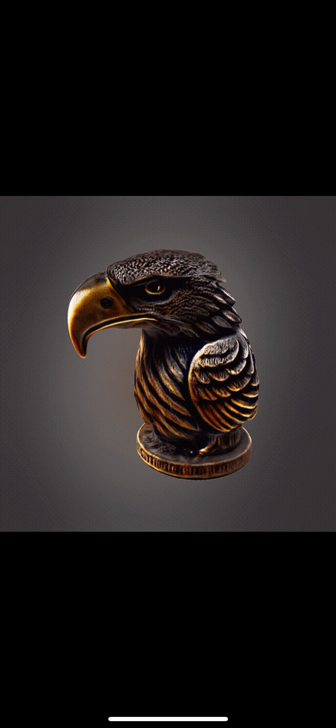 Eagle Statue 3D print model_6