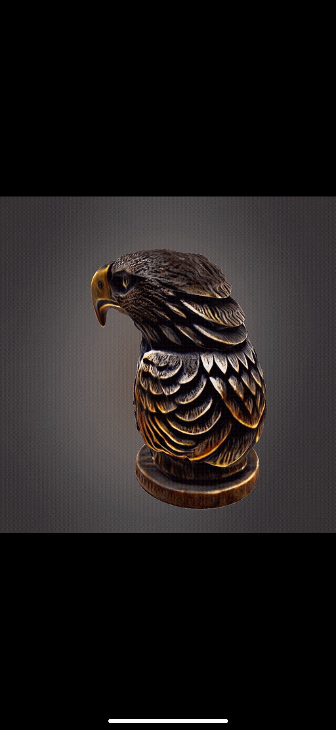 Eagle Statue 3D print model_3