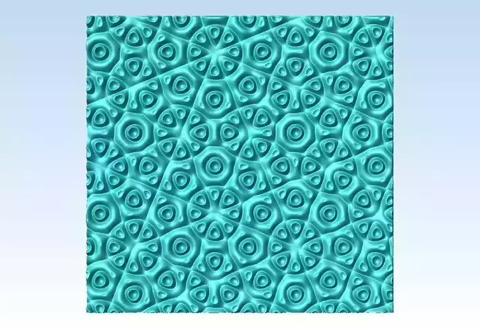 Wavy relief for CNC machining QC4 3D model
