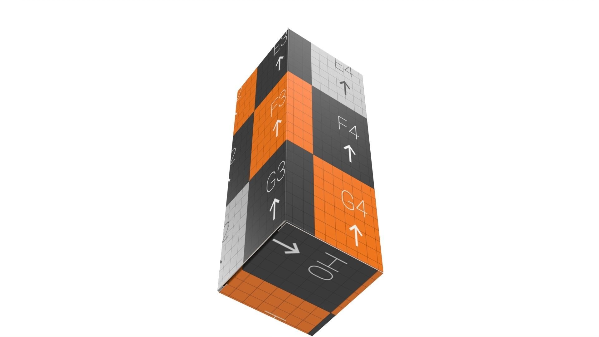 Packaging box 50x50x150mm Texture_11