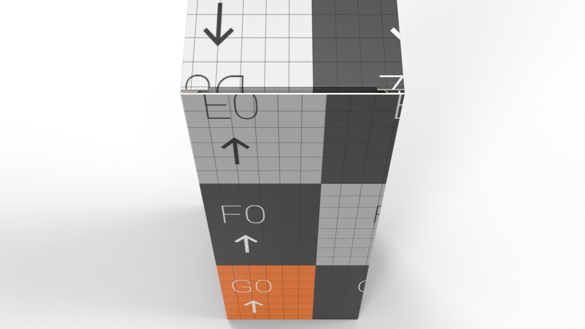Packaging box 50x50x150mm Texture_10