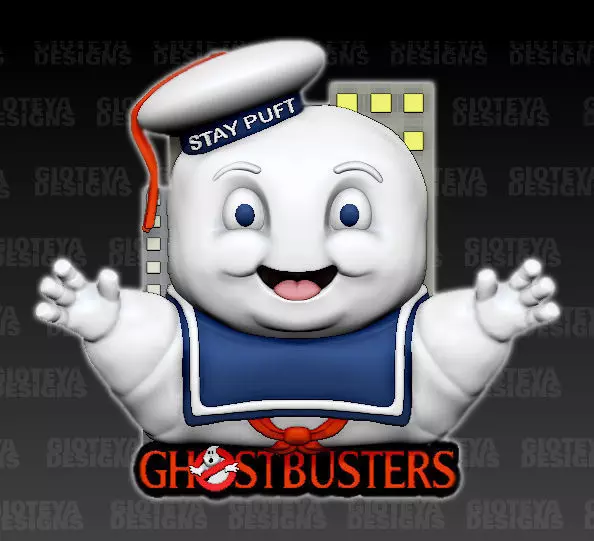 Ghostbusters Stay Puft Marshmallow Man 3D model_0