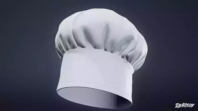 VARIETY HATS - Chef 01 - LOW POLY