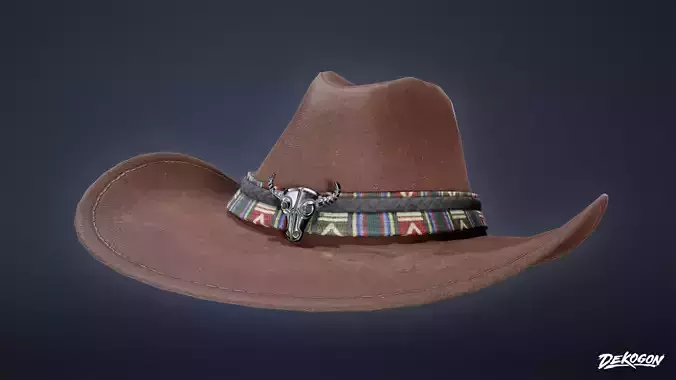 VARIETY HATS - Cowboy 01 - LOW POLY