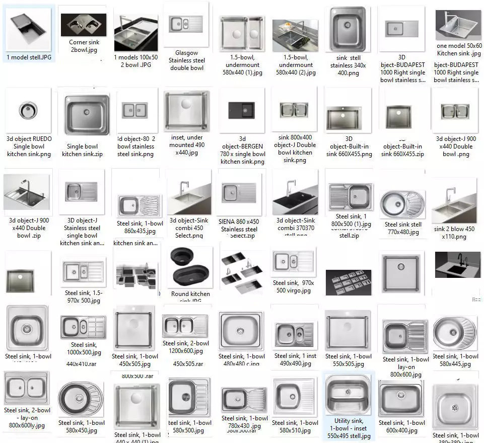 Discover 82 High-Quality 3D Kitchen Sink Models 3D model