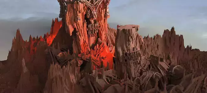 Desert Arrakis Temple Full city 