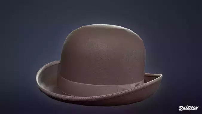 VARIETY HATS - Derby 01 - LOW POLY Low-poly 3D model