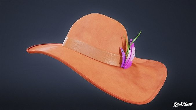 VARIETY HATS - Designer 01 - LOW POLY Low-poly 3D model