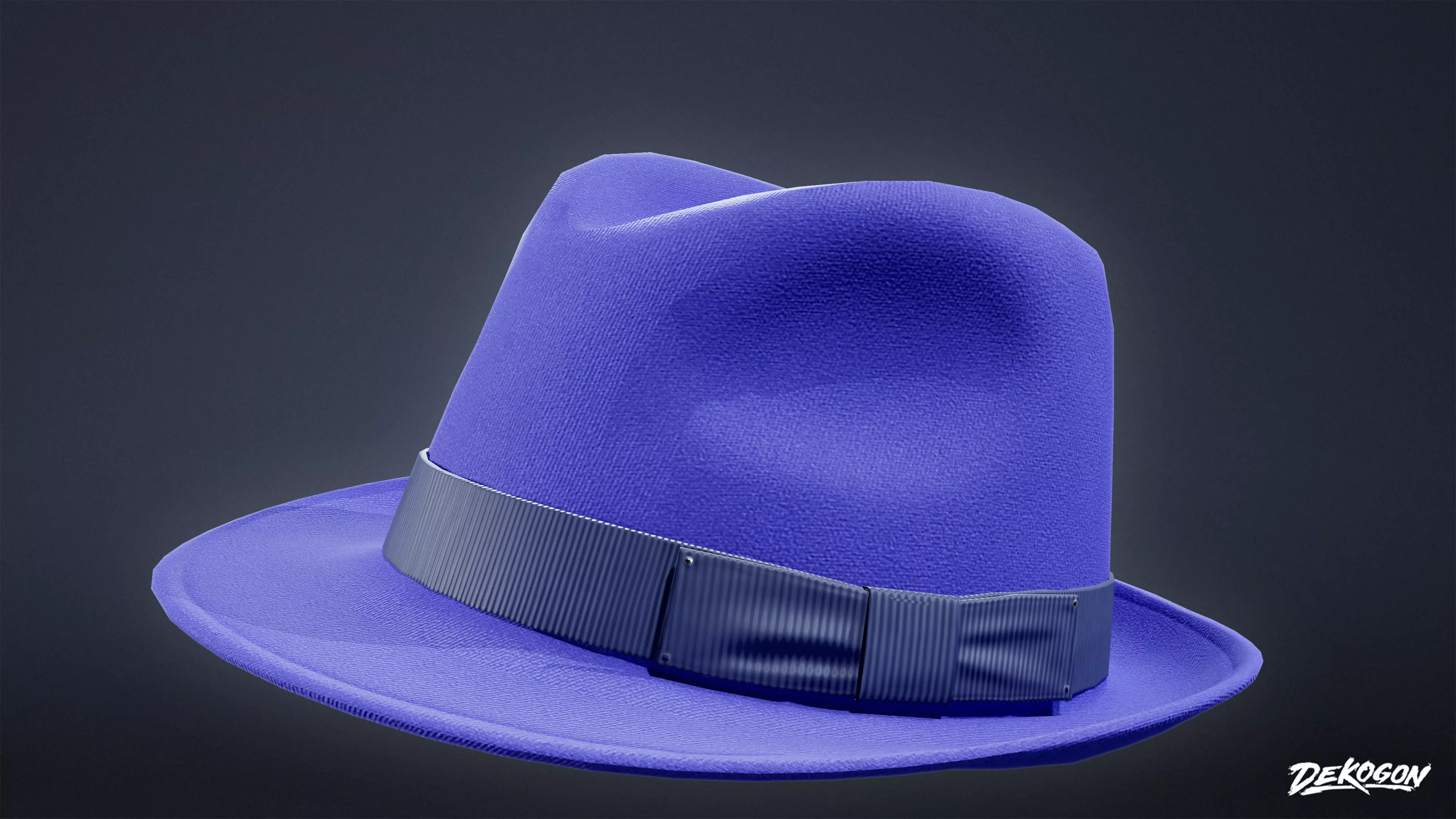 VARIETY HATS - Fedora 01 - LOW POLY Low-poly 3D model