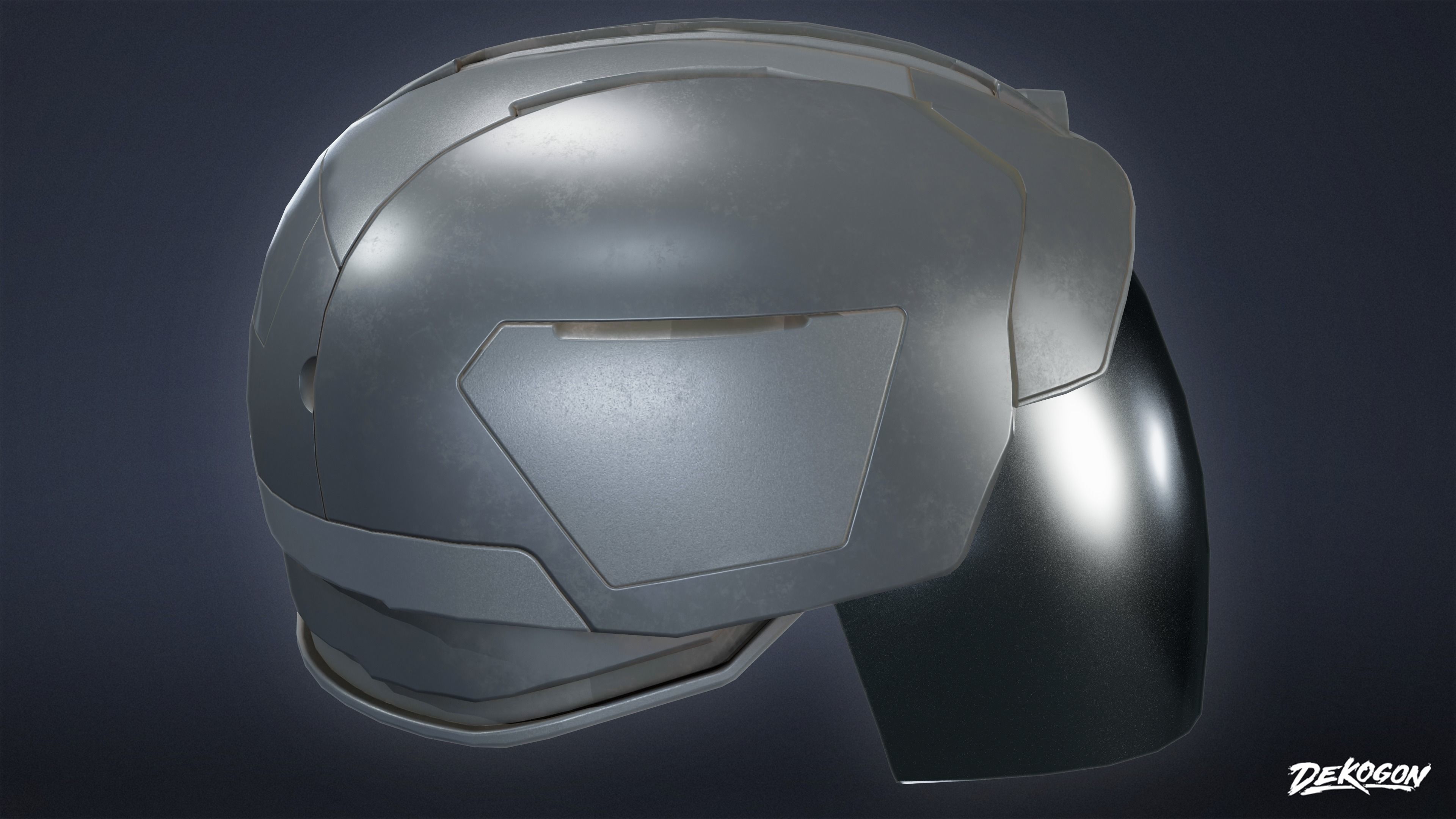 VARIETY HATS - Futuristic 01 - LOW POLY Low-poly 3D model_1