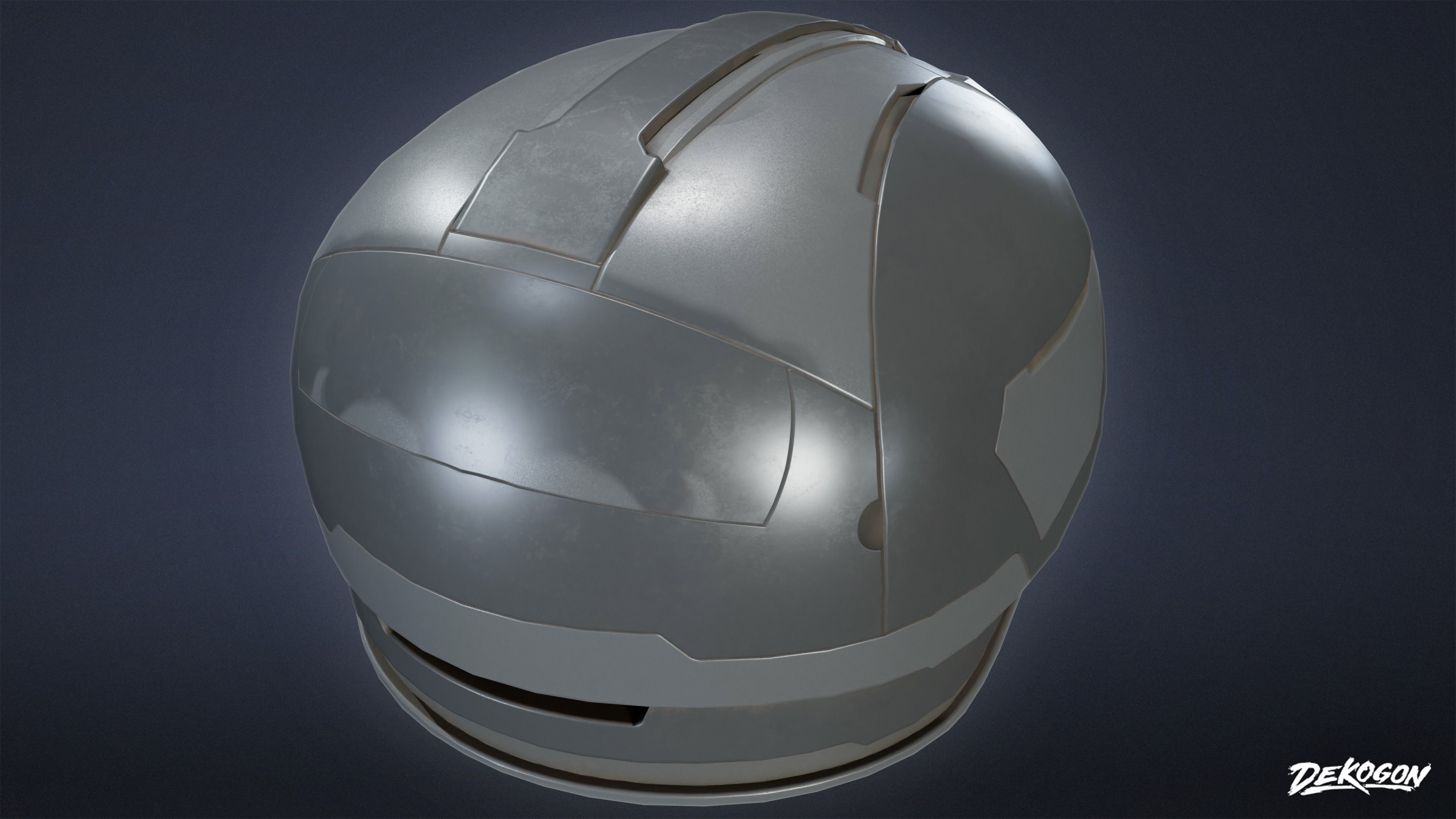 VARIETY HATS - Futuristic 01 - LOW POLY Low-poly 3D model_5