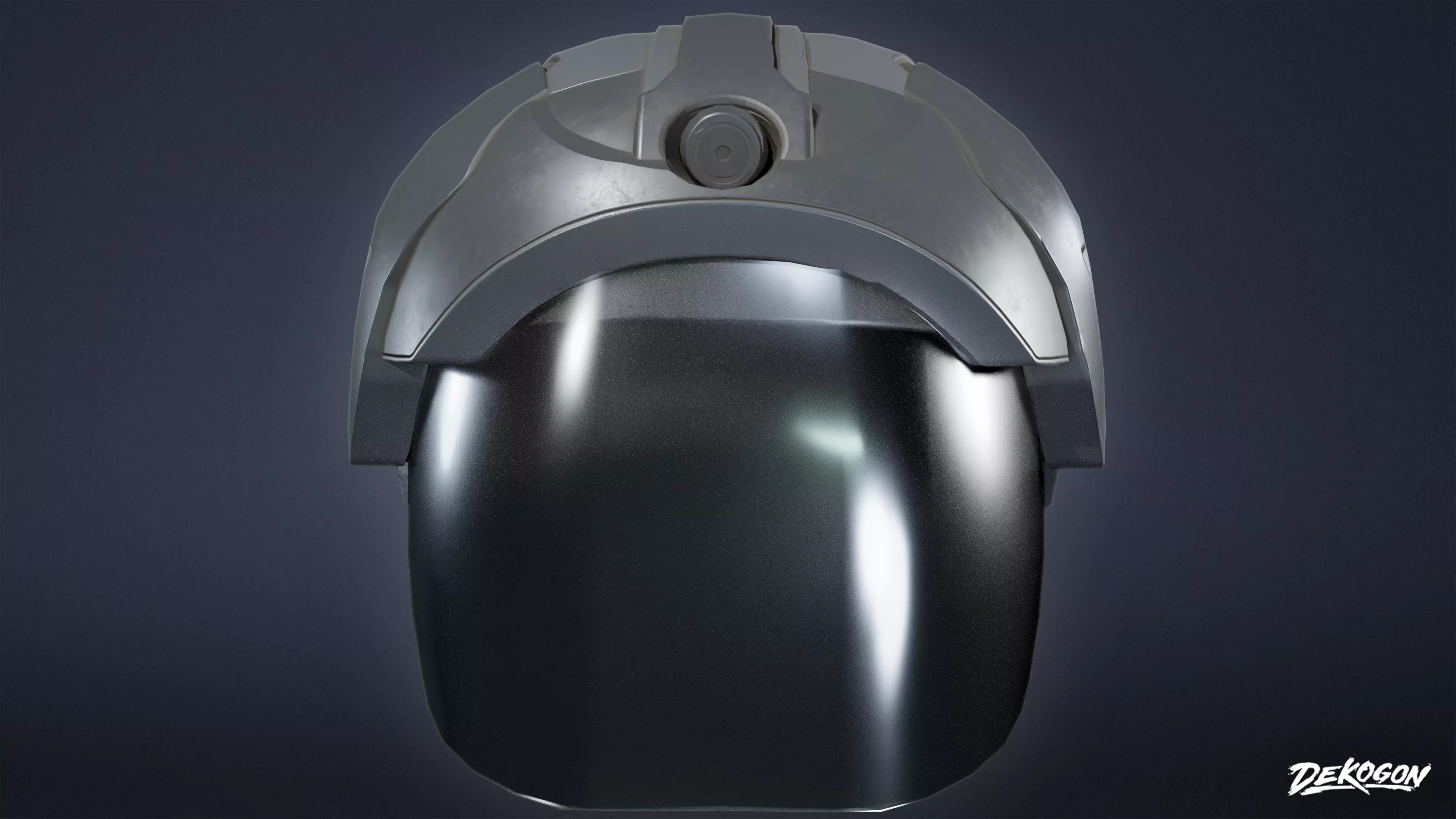 VARIETY HATS - Futuristic 01 - LOW POLY Low-poly 3D model_0