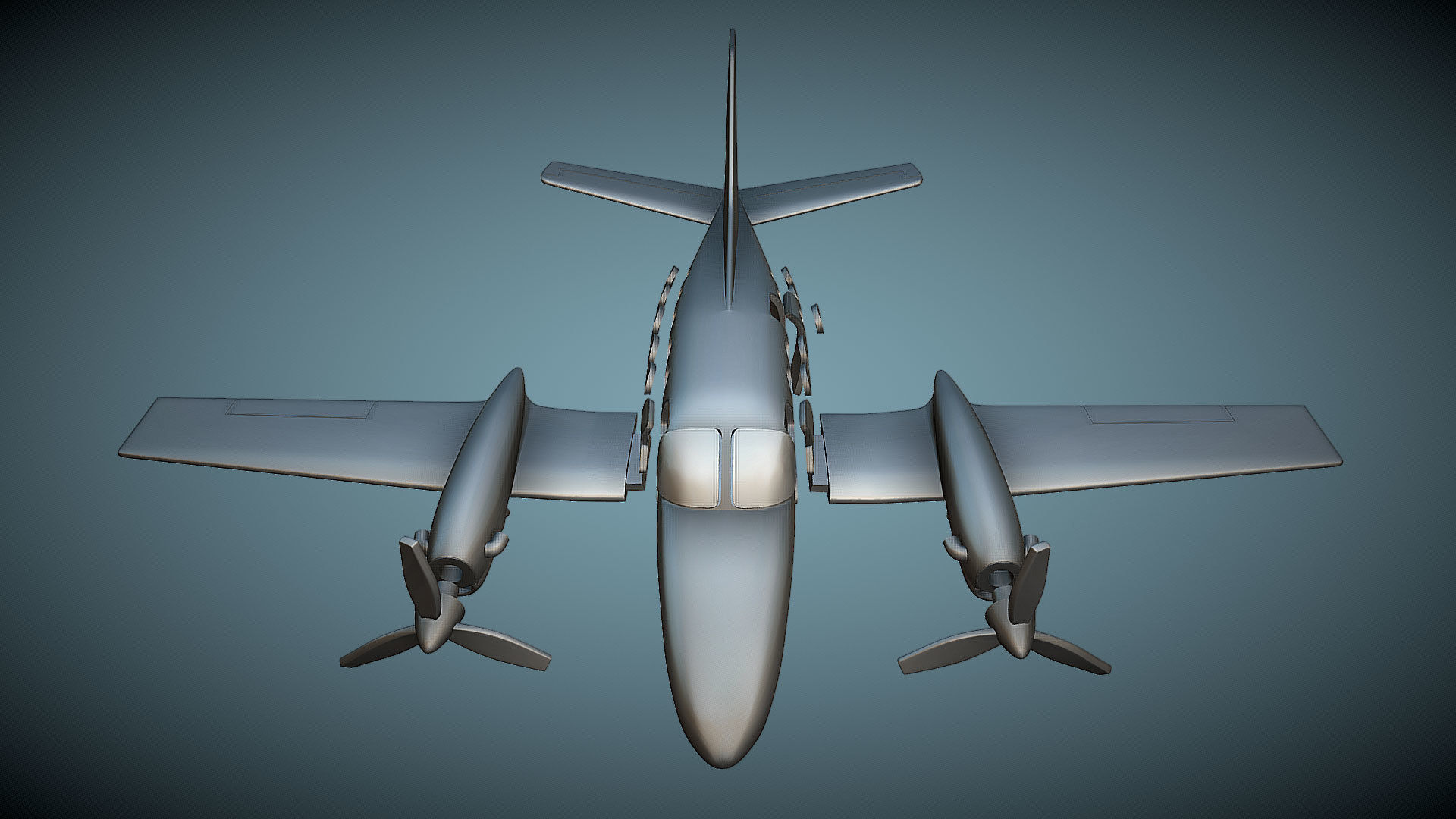 Cessna 425 Corsair - 3D Printable Model 3D print model_5