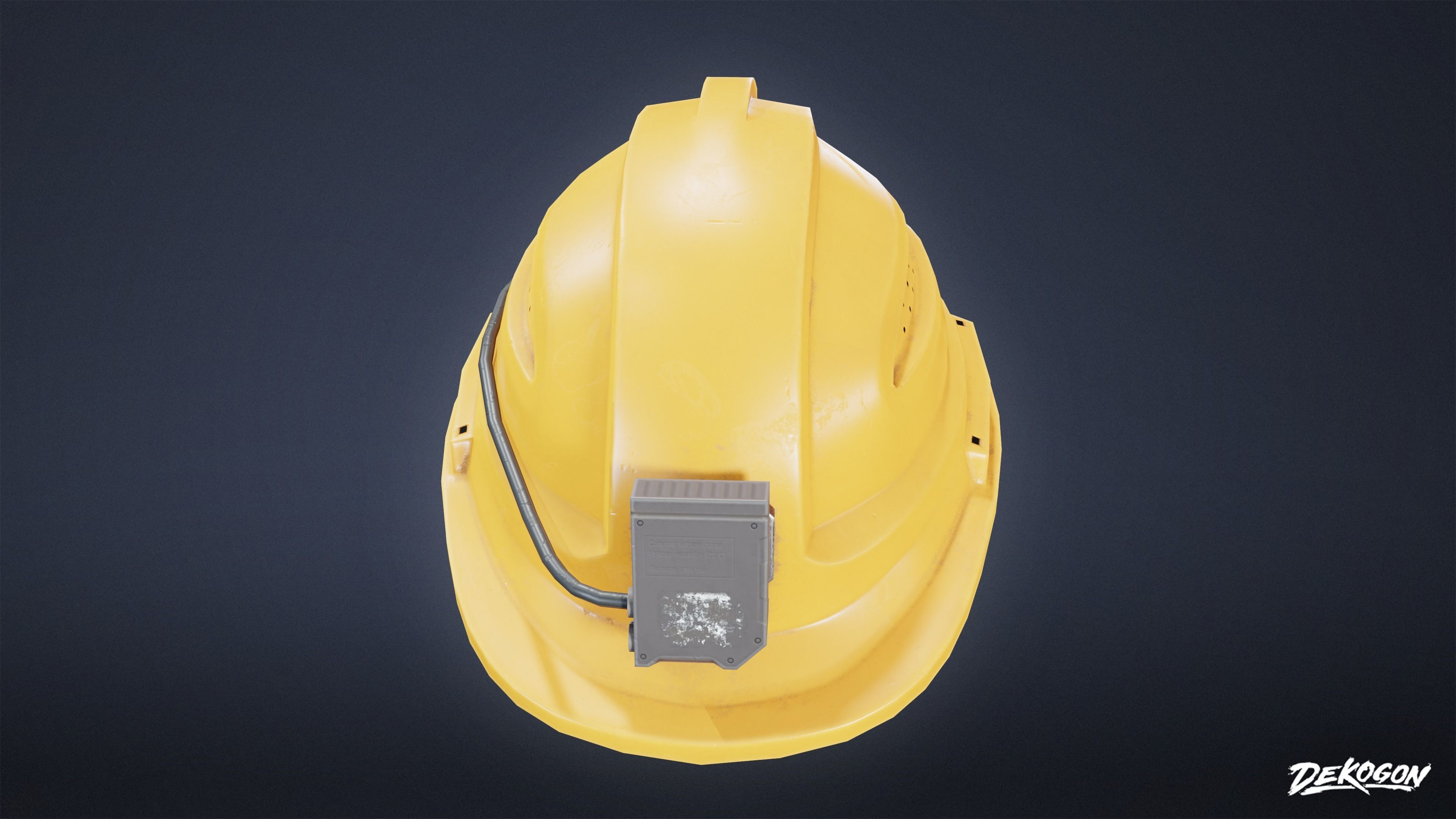 VARIETY HATS - Miner 01 - LOW POLY Low-poly 3D model_4
