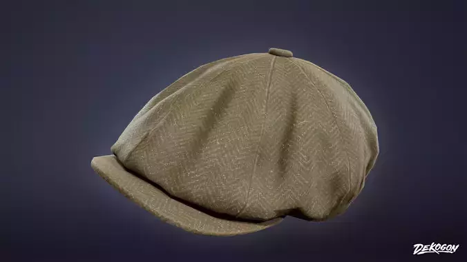 VARIETY HATS - Newsboy 01 - LOW POLY