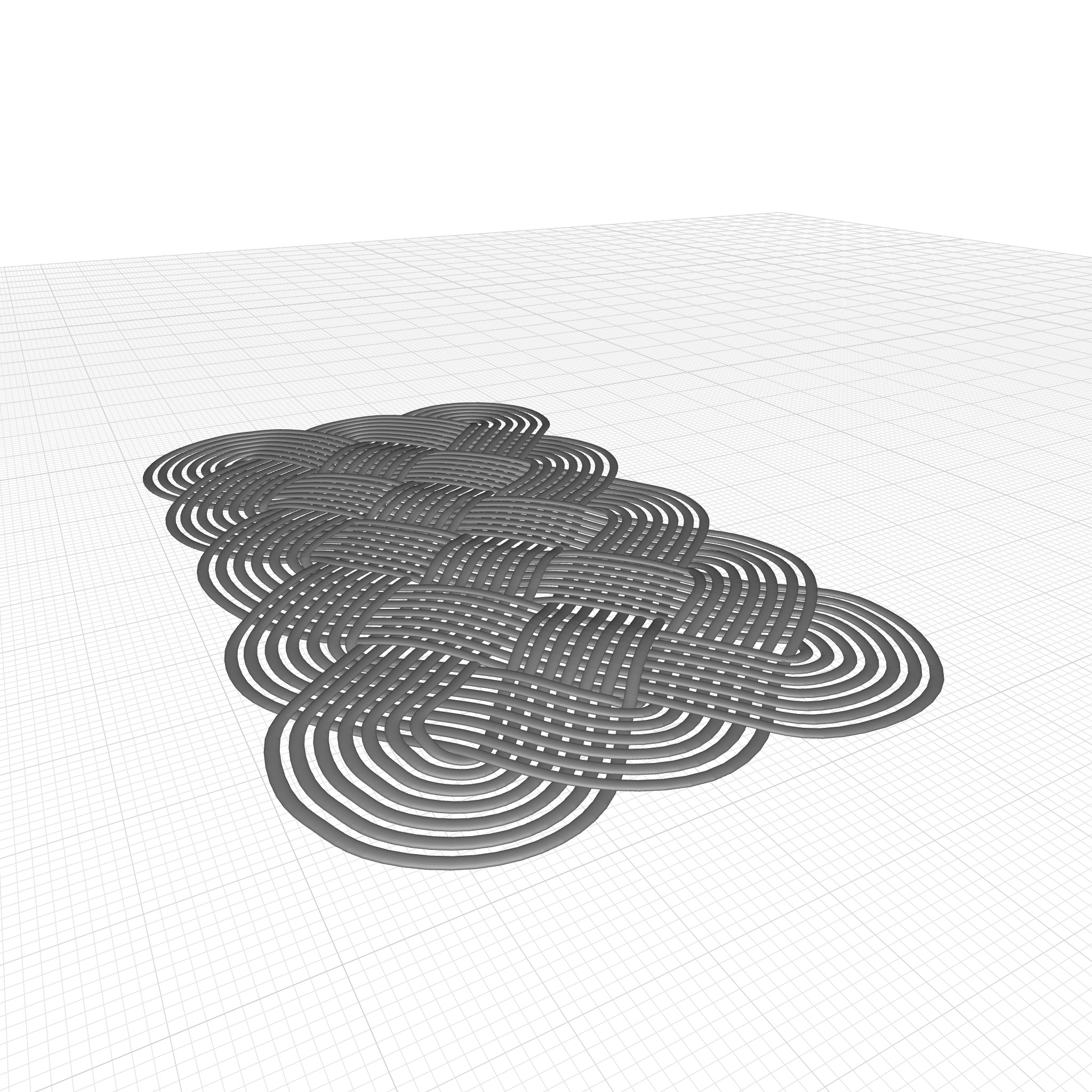 Pinckney Lovers Knot Non-Slip IndoorOutdoor Door Mat 3D model_3