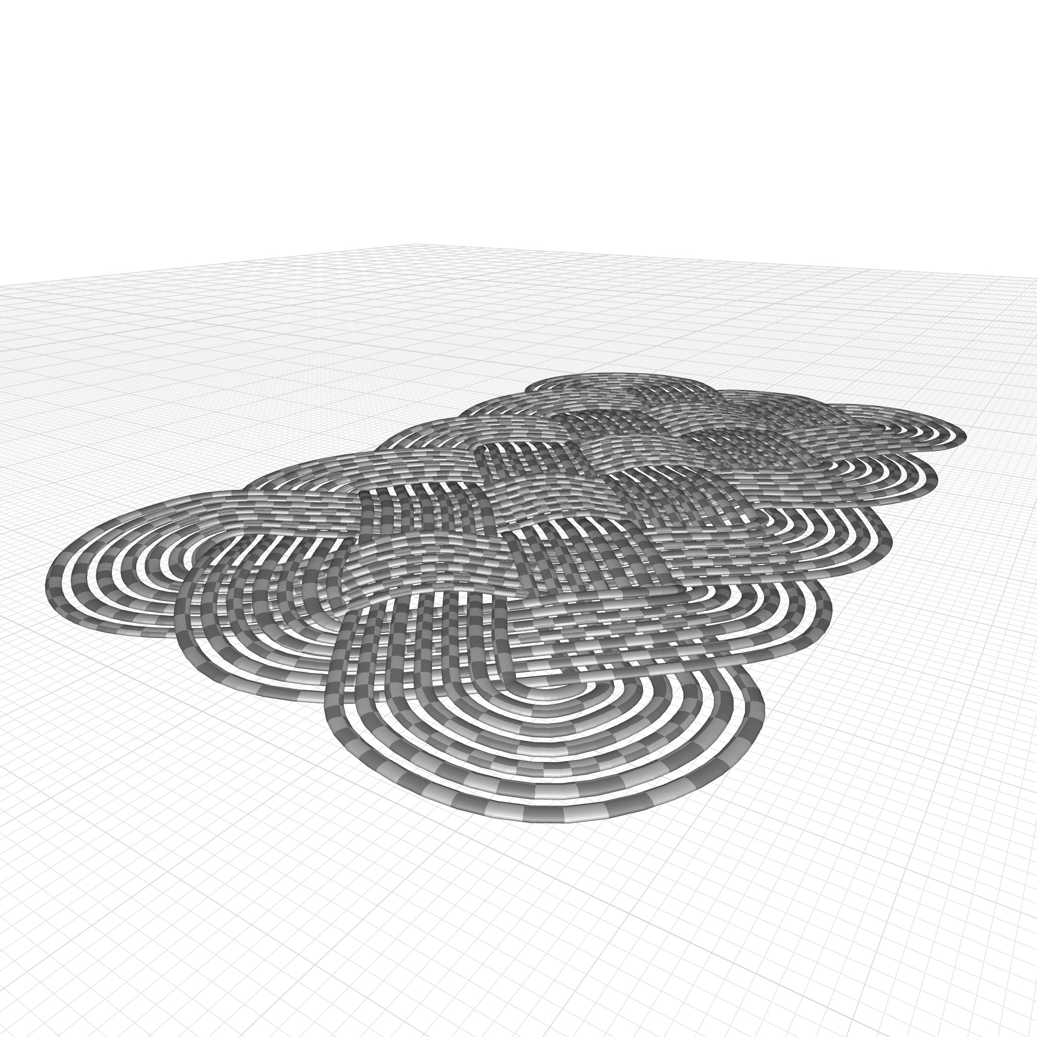 Pinckney Lovers Knot Non-Slip IndoorOutdoor Door Mat 3D model_1