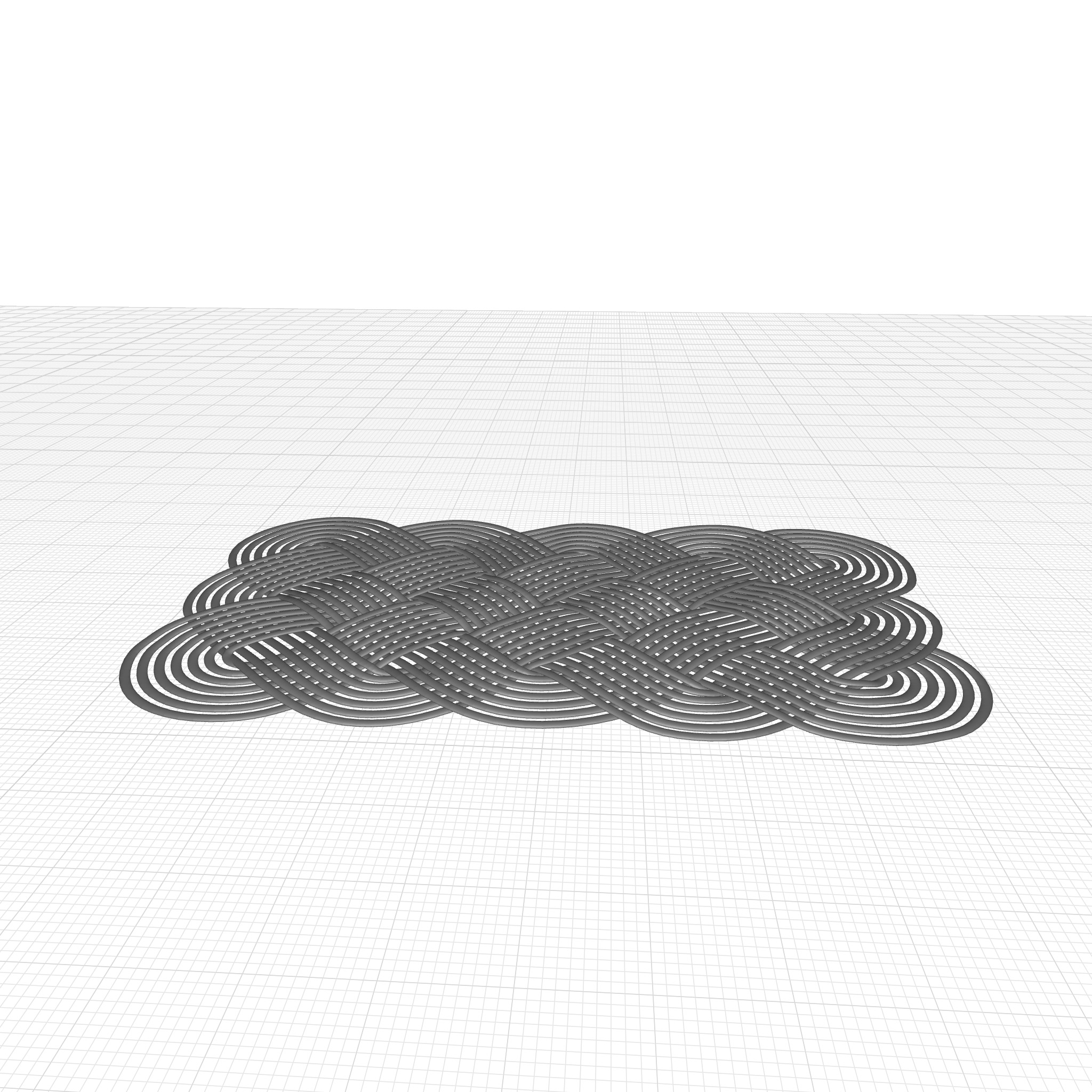 Pinckney Lovers Knot Non-Slip IndoorOutdoor Door Mat 3D model_4