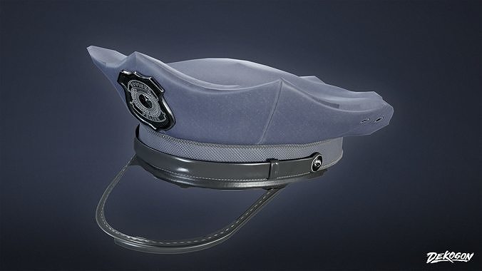 VARIETY HATS - Police 01 - LOW POLY Low-poly 3D model 2
