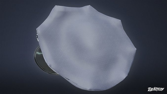 VARIETY HATS - Police 01 - LOW POLY Low-poly 3D model 6