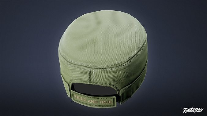 VARIETY HATS - Racer 01 - LOW POLY Low-poly 3D model 5