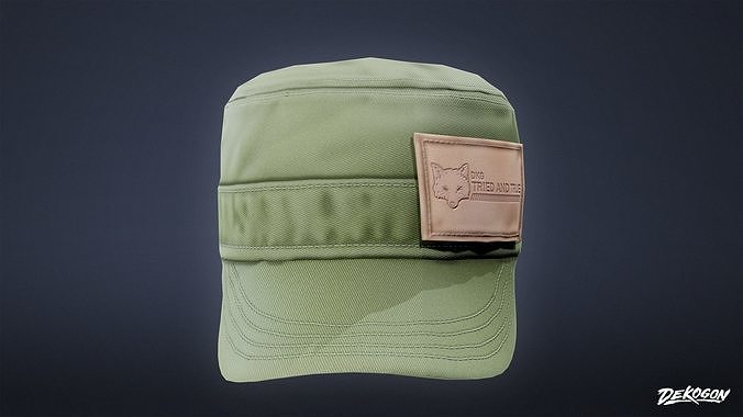 VARIETY HATS - Racer 01 - LOW POLY Low-poly 3D model 4