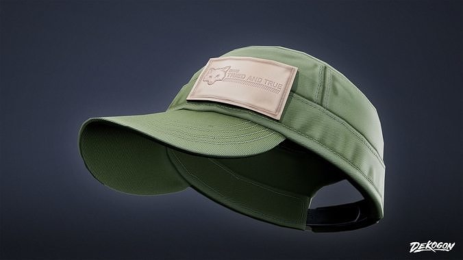 VARIETY HATS - Racer 01 - LOW POLY Low-poly 3D model 6