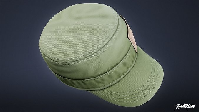 VARIETY HATS - Racer 01 - LOW POLY Low-poly 3D model 7